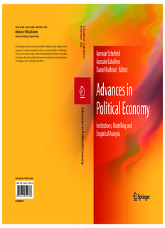 1 Advances in Political Economy - Department of Political Science