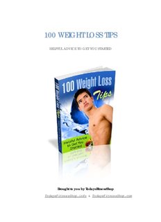 100 WEIGHT LOSS TIPS