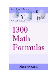 1300 Math Formulas