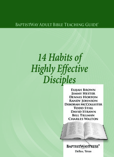 14 Habits of Highly Effective Disciples