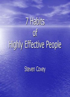 7 Habits Of Highly Effective People