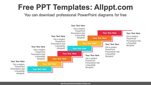 8-Step Stairs PowerPoint Diagram