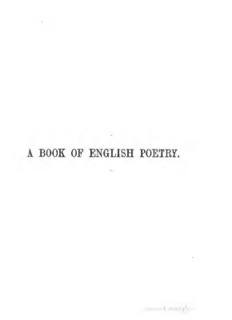 A book of English poetry