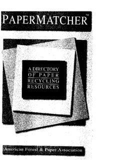 A Directory of Paper Recycling Resources