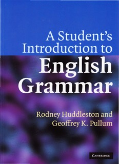 A Student's Introduction to English Grammar