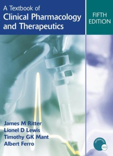 A Textbook of Clinical Pharmacology and Therapeutics