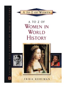 A to Z of Women in World History