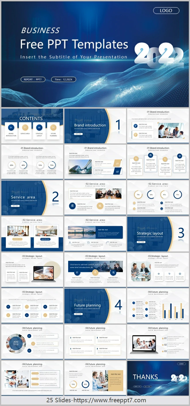 Abstract Ripple Business PowerPoint Templates