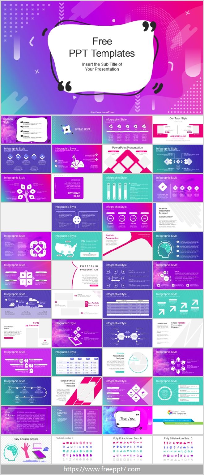 Abstract style modern business PowerPoint template