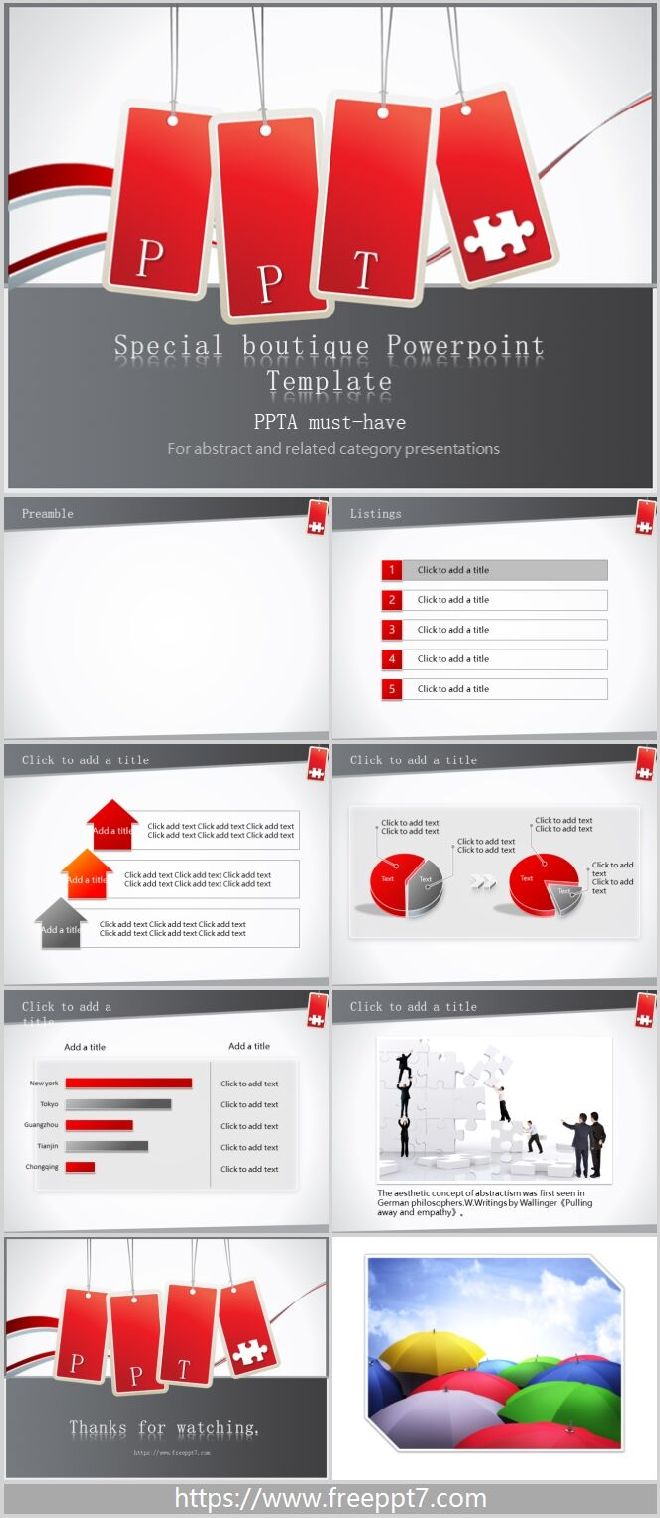 Abstract Style PowerPoint Animation Templates