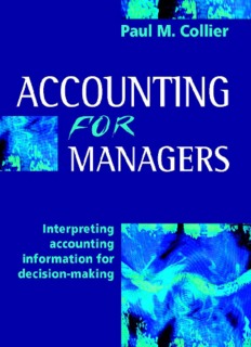 Accounting for Managers: Interpreting accounting information for decision-making