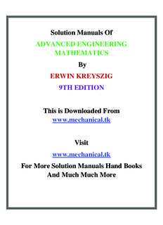 Advanced Engineering Mathematics