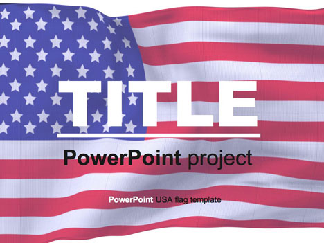 American Flag PowerPoint Template