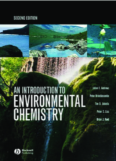 An Introduction to Environmental Chemistry