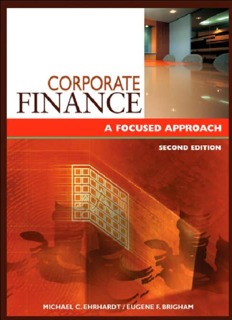 An Overview of Corporate Finance and the Financial Environment