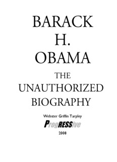 Barack H. Obama: the unauthorized biography