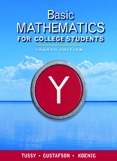 Basic Mathematics for College Students