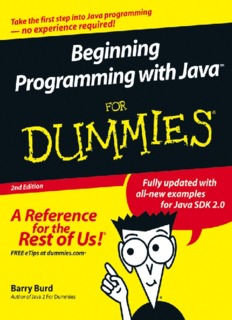 Beginning Java Programming For Dummies