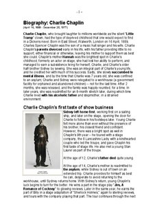 Biography: Charlie Chaplin