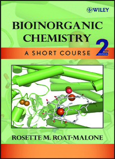 BIOINORGANIC CHEMISTRY A Short Course Second Edition