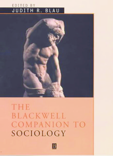 Blackwell Companion to Sociology