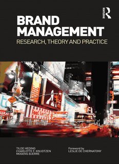 Brand Management: Research, theory and practice