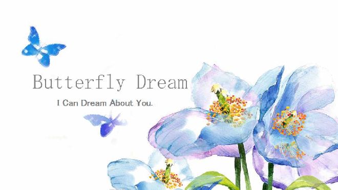 butterfly dream PowerPoint template