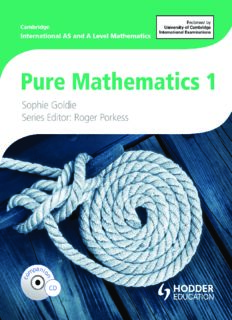 Cambridge International AS and A Level Mathematics Pure Mathematics 1