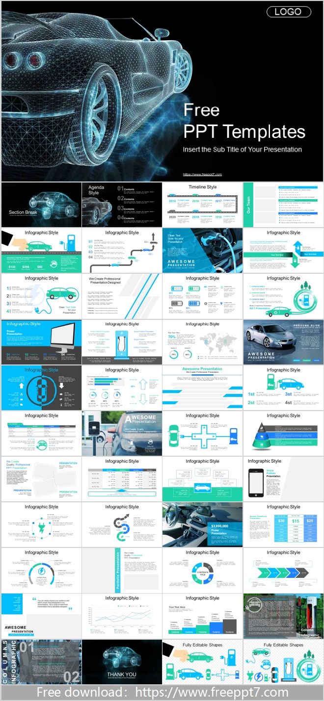 Car Business Theme PowerPoint Templates