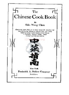 Chinese Cook Book