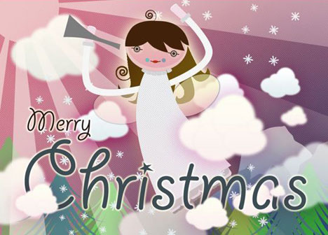 Christmas Angel Card