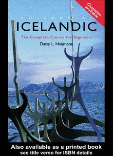 Colloquial Icelandic: The Complete Course for Beginners