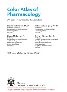 Color Atlas of Pharmacology