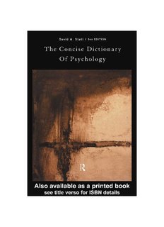 Concise Dictionary of Psychology