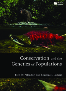 Conservation and the Genetics of Populations