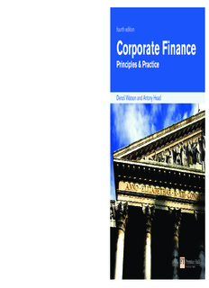 Corporate Finance Principles & Practice