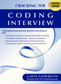 Cracking the Coding Interview, Fourth Edition: 150 Programming