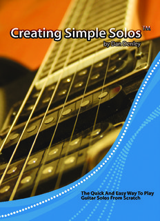 Creating Simple Solos - Amazing Guitar Secrets