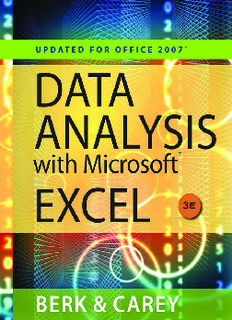 Data Analysis with Microsoft Excel