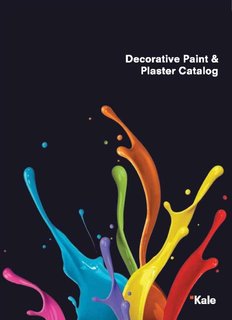 Decorative Paint & Plaster and Thermal Insulation Catalog