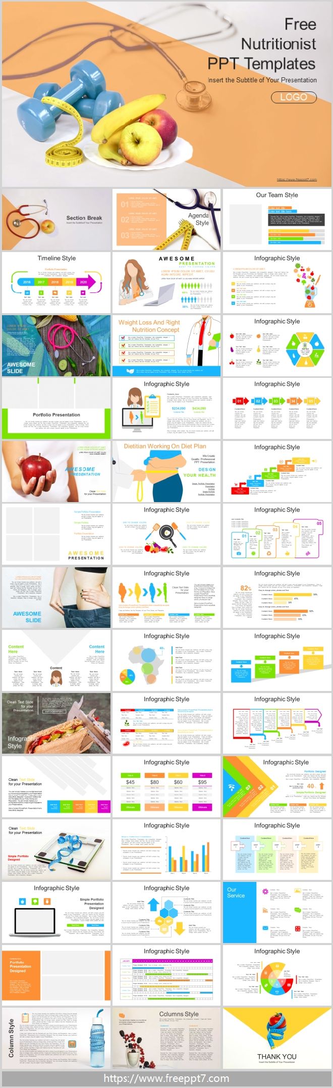 Diet Nutrition PowerPoint Templates