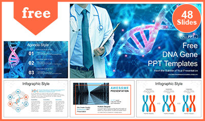 DNA Gene Biotechnology PowerPoint Templates