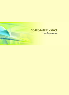 CORPORATE FINANCE An Introduction