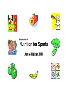 Essentials of Nutrition for Sports 