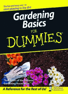 Gardening Basics for.. 