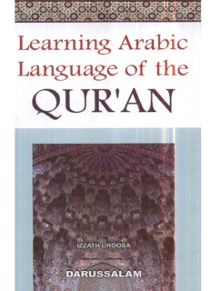 Learning Arabic Language of the Quran