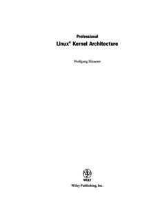 Linux Kernel Architecture 