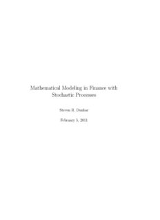 Mathematical Modeling in Finance with Stochastic Processes