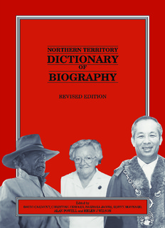 Northern Territory Dictionary of Biography