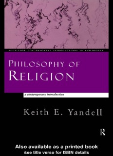 PHILOSOPHY OF RELIGION 